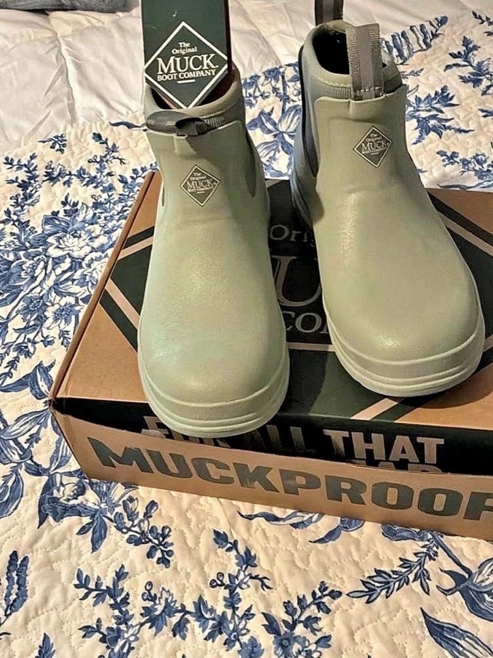 Muck Boot Muckster Lite Mid Green Mid Rain Boots NWT